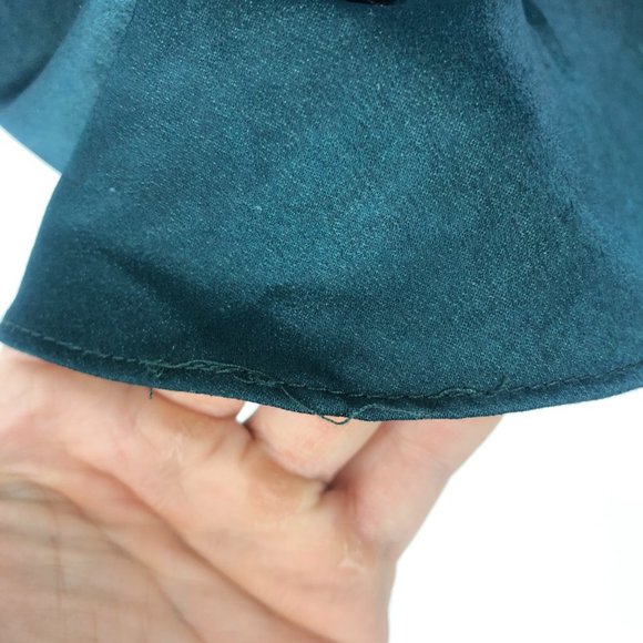 Altar'd State Dark Teal Skater Mini Dress Small - Picture 3 of 6